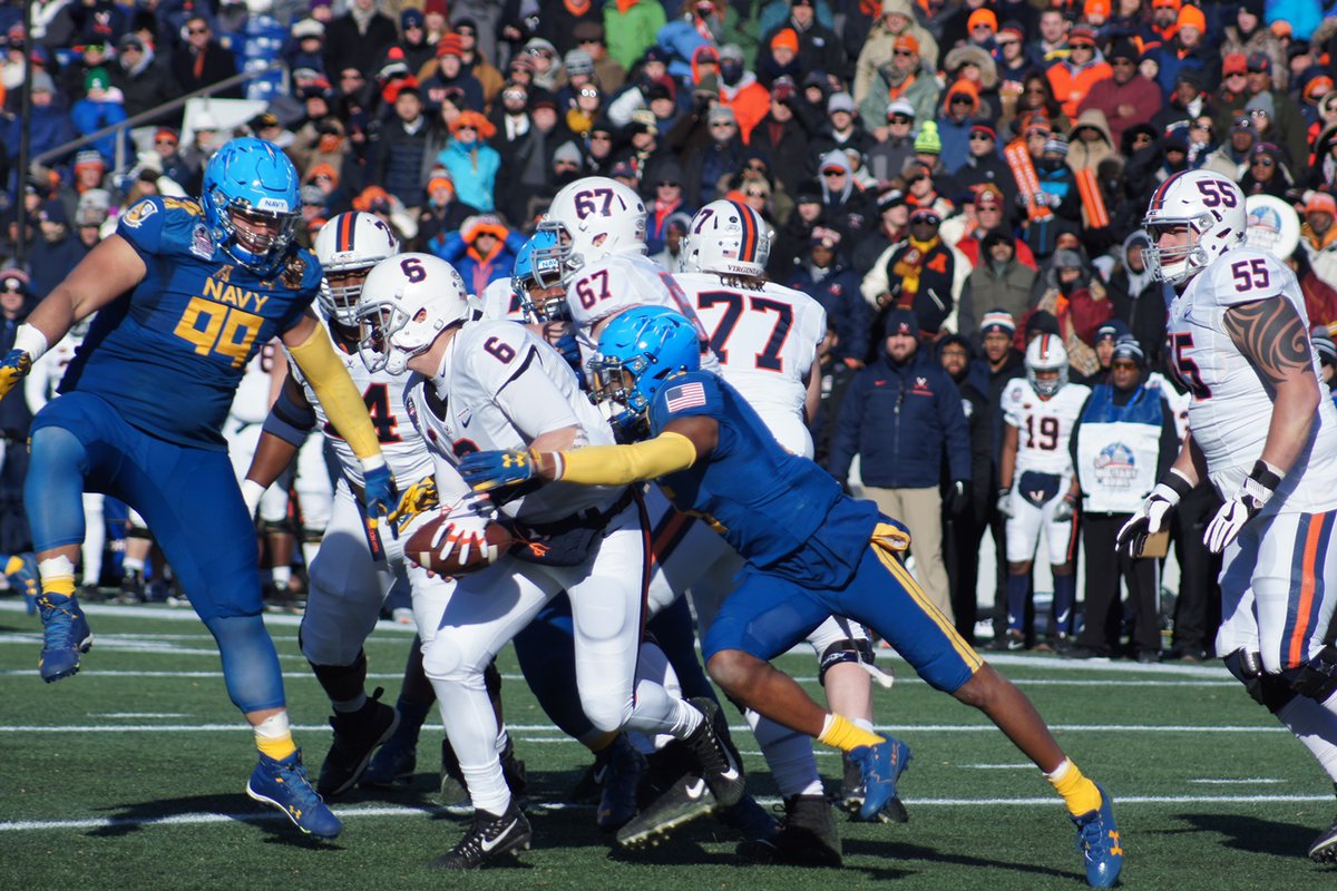 Military Bowl final score: Navy trounces Virginia without a completion 