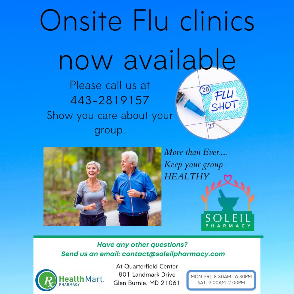 Copy of   For Seniors  final draft Soleil Onsite Flu Clinic flyer 2020.png