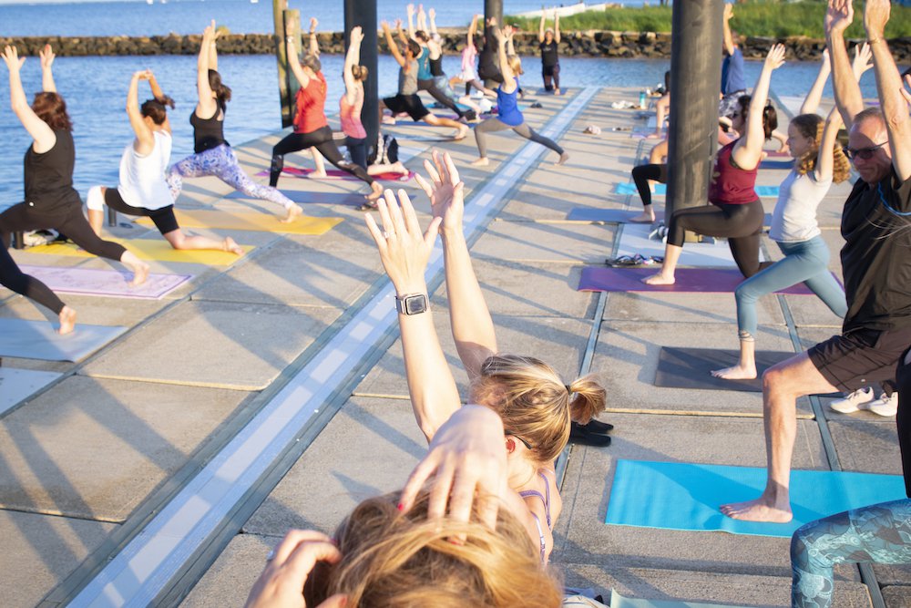 Waterfront Yoga at Canada Place