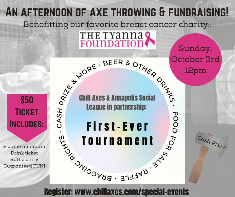 An afternoon of axe throwing &amp; fundraising!