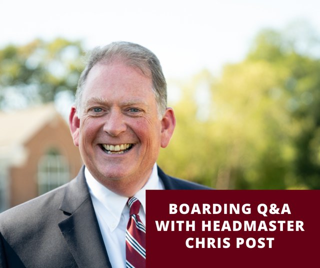 Boarding Q&amp;A with headmaster chris Post