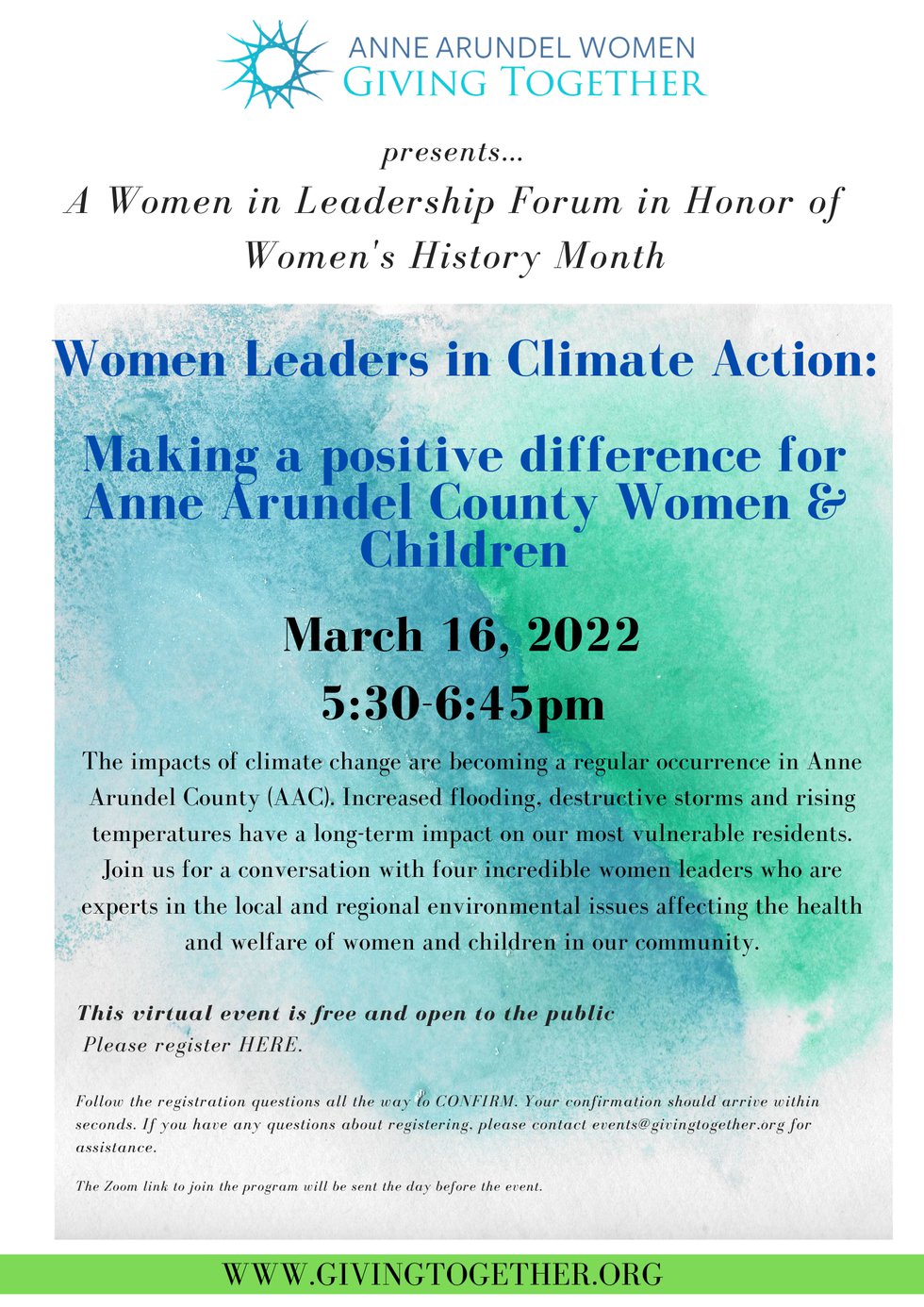 AAWGT March 2022 Women's Leadership Event