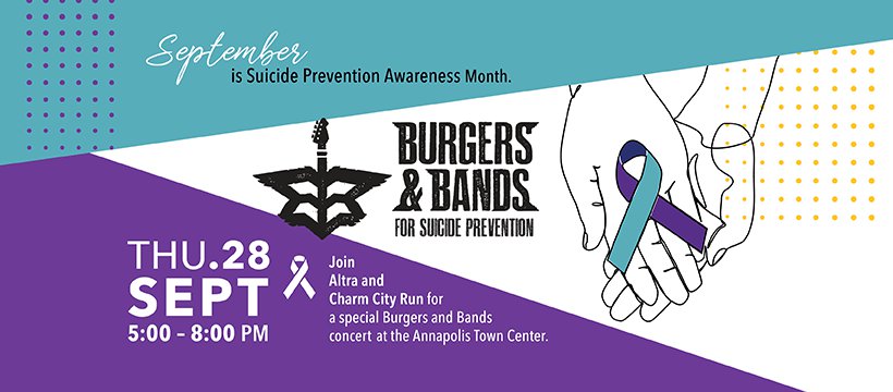 Charm City Run Burgers and Bands Suicide Prevention Concert Facebook Cover Photo 2023.png