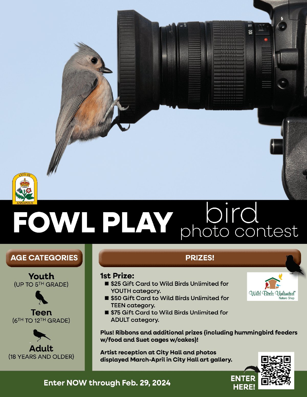 February Launch of FOWL PLAY Bird Photo Contest What's Up? Media