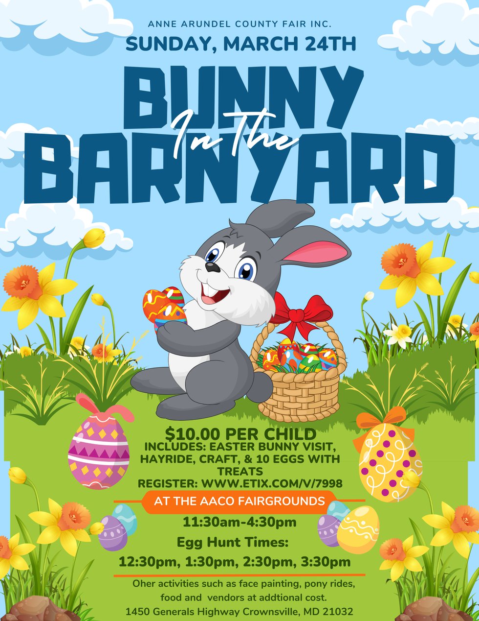 Blue Green Colorful And Playful Cartoon Easter Egg Hunt Flyer - 1