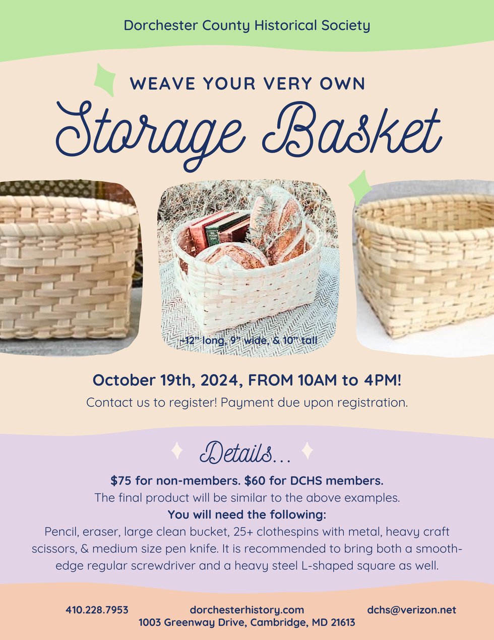 Basket Making Class OCT19 - 1